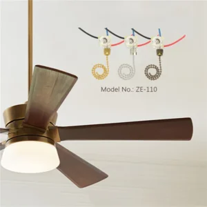 IALJ-6Pack Ceiling Fan Light Switch ZE-110 Fan Switch 3 Way Speed Fan Switch Ceiling Pull Chain Switch Replacement