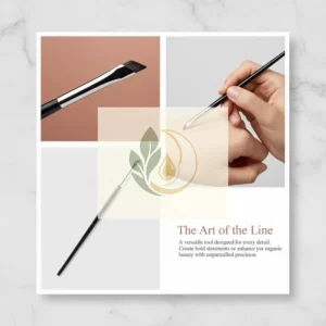 Cruelty Free Blade Eyeliner Brush Thin Fine Angle Flat Eyebrow Brush for Precise Eyebrow Lining Undereye Detail for Makeup Love